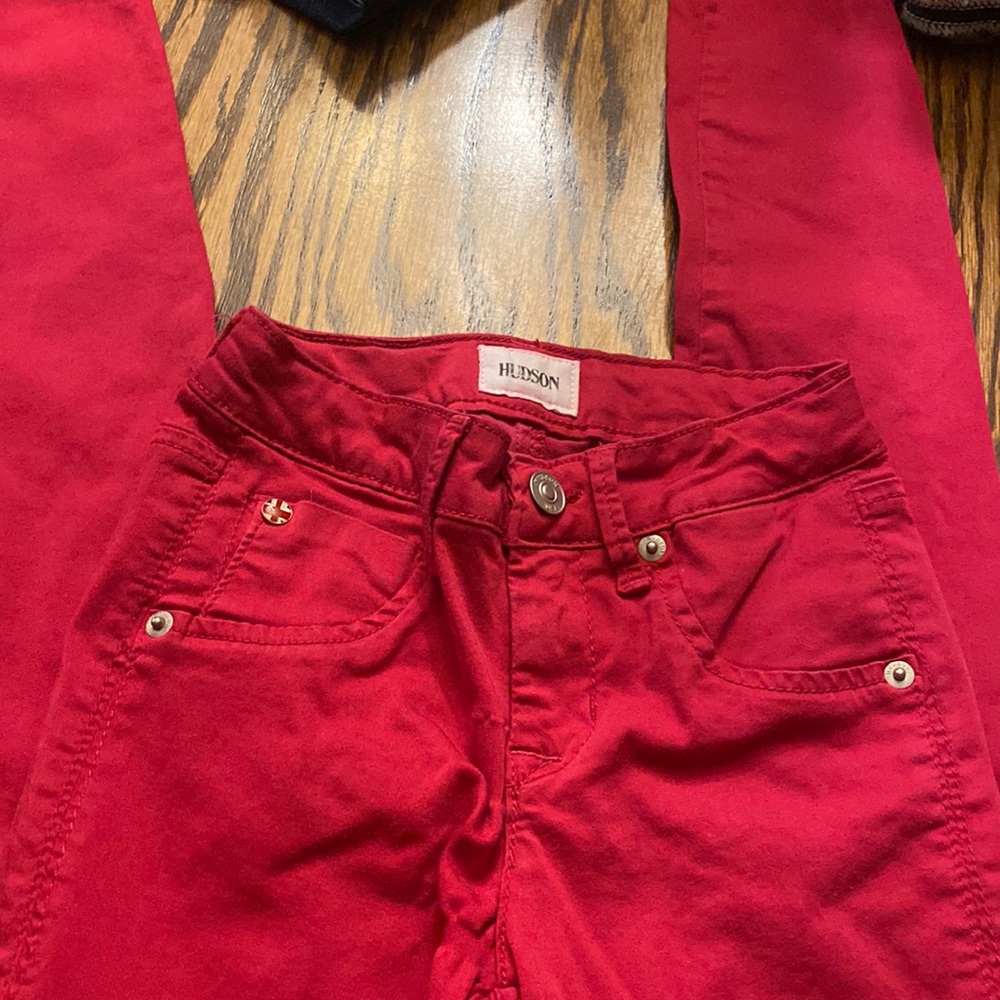 Size 10 Hudson red denim jeans